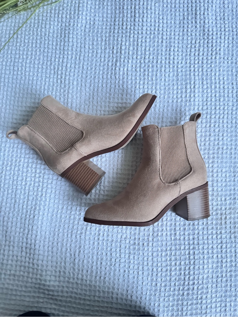 Women's Taupe Suede Chelsea Ankle Boots 5